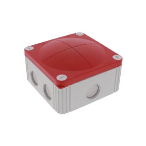 Razvodna kutija OG 110x110x66 COMBI 607 LG RD SIVA CRVENA IP66/IP67 (10102628) Wiska
